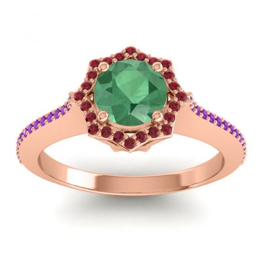 Ornate Halo Pave Taraka Ring