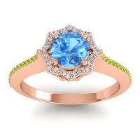 Ornate Halo Pave Taraka Ring