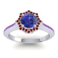 Ornate Halo Pave Taraka Ring
