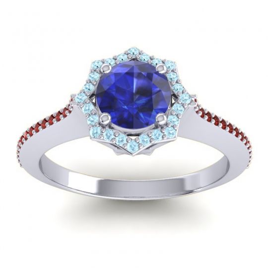 Ornate Halo Pave Taraka Ring