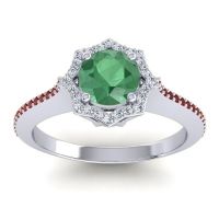 Ornate Halo Pave Taraka Ring