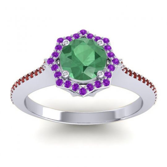 Ornate Halo Pave Taraka Ring
