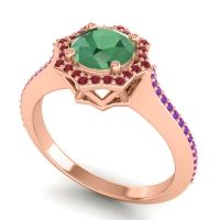 Ornate Halo Pave Taraka Ring