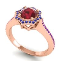 Ornate Halo Pave Taraka Ring