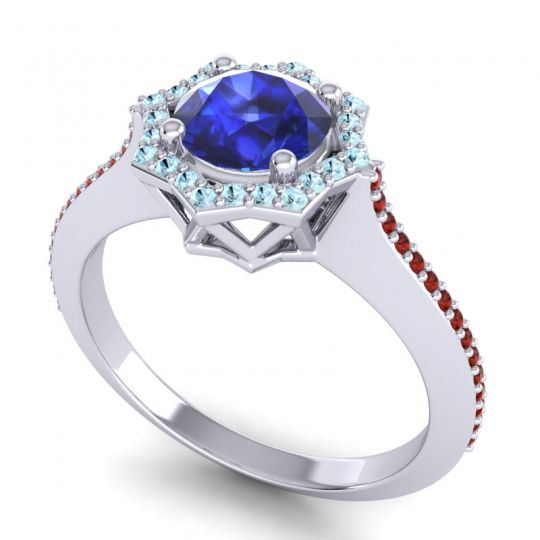 Ornate Halo Pave Taraka Ring