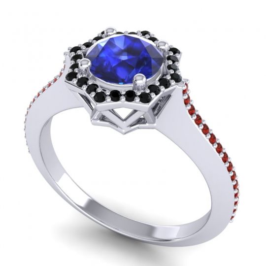 Ornate Halo Pave Taraka Ring