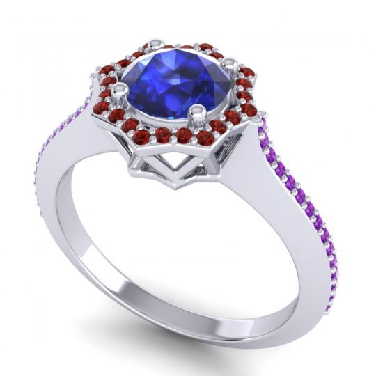 Ornate Halo Pave Taraka Ring