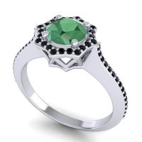 Ornate Halo Pave Taraka Ring