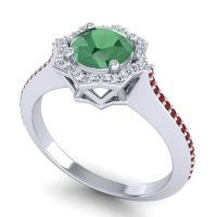 Ornate Halo Pave Taraka Ring