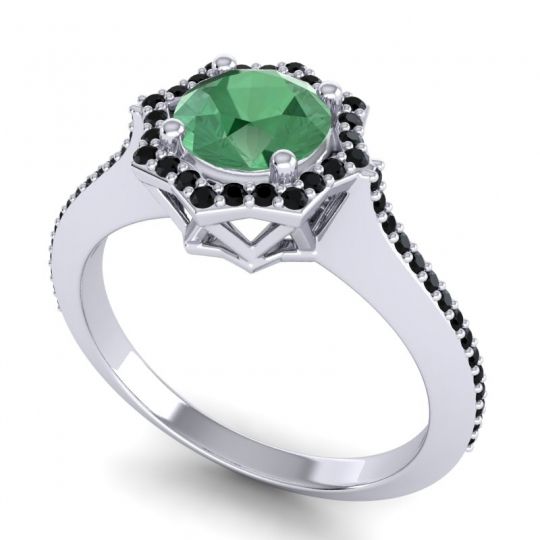 Ornate Halo Pave Taraka Ring