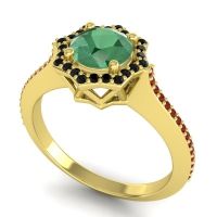 Ornate Halo Pave Taraka Ring