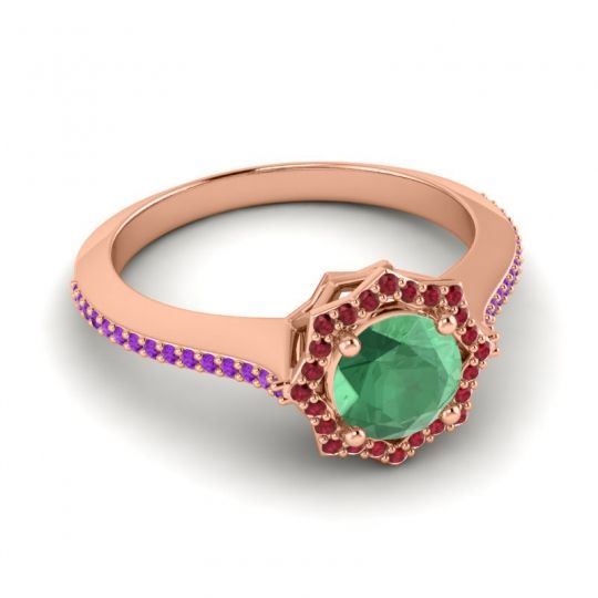 Ornate Halo Pave Taraka Ring