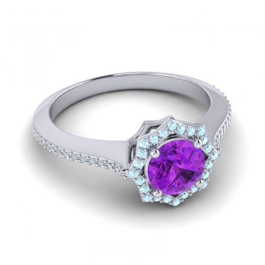 Ornate Halo Pave Taraka Ring