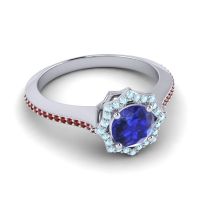 Ornate Halo Pave Taraka Ring