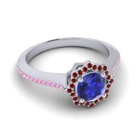 Ornate Halo Pave Taraka Ring