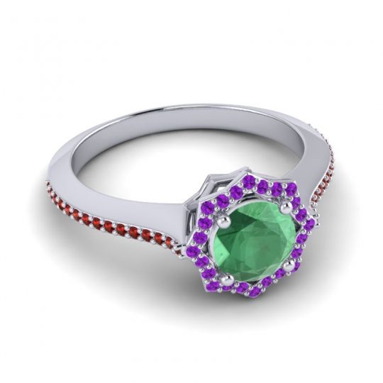 Ornate Halo Pave Taraka Ring