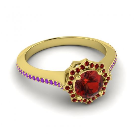 Ornate Halo Pave Taraka Ring