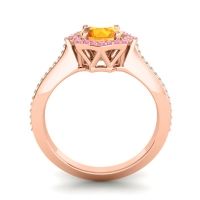Ornate Halo Pave Taraka Ring