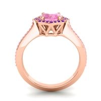 Ornate Halo Pave Taraka Ring