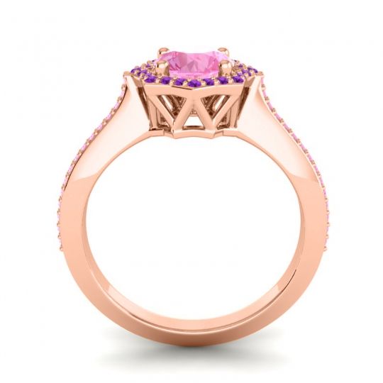 Ornate Halo Pave Taraka Ring