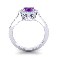 Ornate Halo Pave Taraka Ring