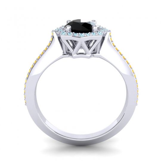 Ornate Halo Pave Taraka Ring