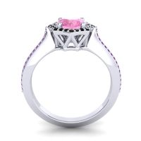 Ornate Halo Pave Taraka Ring