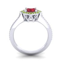 Ornate Halo Pave Taraka Ring