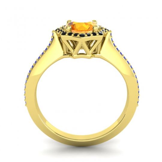 Ornate Halo Pave Taraka Ring