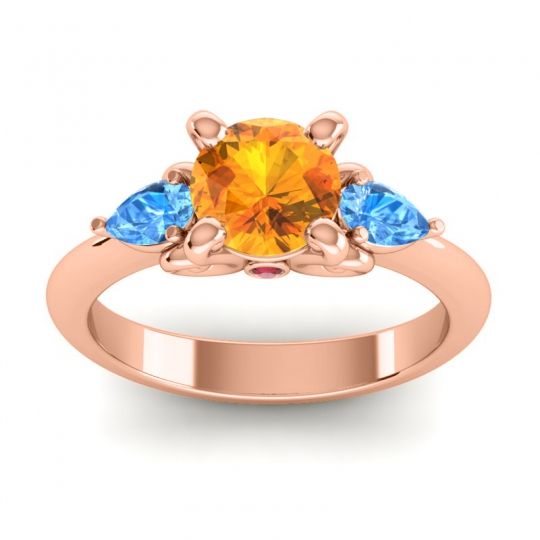 Three Stone Divya Ring