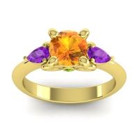 Three Stone Divya Ring