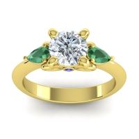 Three Stone Divya Ring
