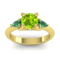 Three Stone Divya Ring