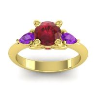 Three Stone Divya Ring