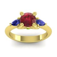 Three Stone Divya Ring