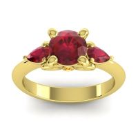 Three Stone Divya Ring