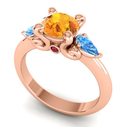 Three Stone Divya Ring