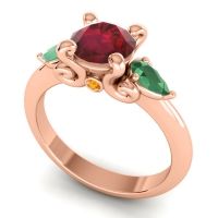 Three Stone Divya Ring