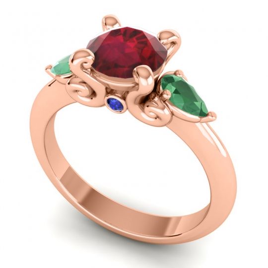 Three Stone Divya Ring