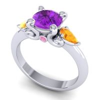 Three Stone Divya Ring