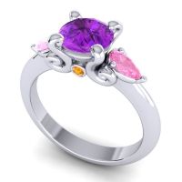 Three Stone Divya Ring