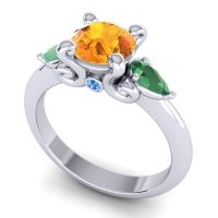 Three Stone Divya Ring