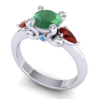 Three Stone Divya Ring