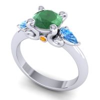 Three Stone Divya Ring