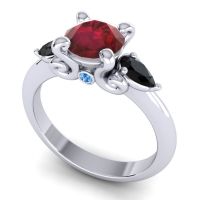 Three Stone Divya Ring