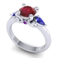 Three Stone Divya Ring