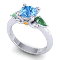 Three Stone Divya Ring