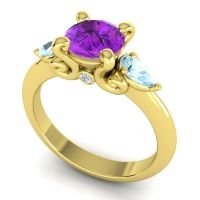 Three Stone Divya Ring