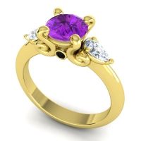 Three Stone Divya Ring