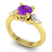 Three Stone Divya Ring